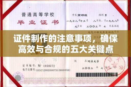 土默特右旗证件制作的注意事项，确保高效与合规的五大关键点