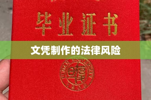 土默特右旗文凭制作的法律风险
