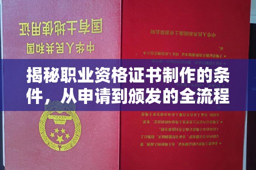 土默特右旗揭秘职业资格证书制作的条件，从申请到颁发的全流程解析