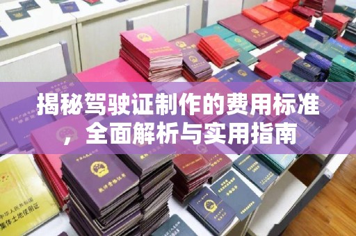 土默特右旗揭秘驾驶证制作的费用标准，全面解析与实用指南