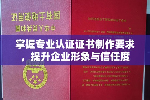 土默特右旗掌握专业认证证书制作要求，提升企业形象与信任度